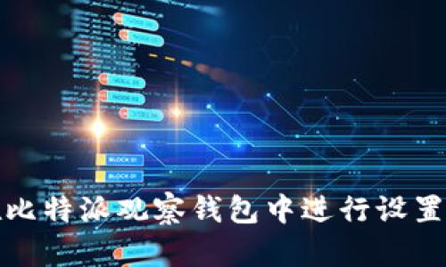 如何在比特派观察钱包中进行设置与管理