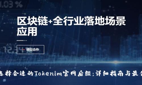 如何选择合适的Tokenim官网后缀：详细指南与最佳实践