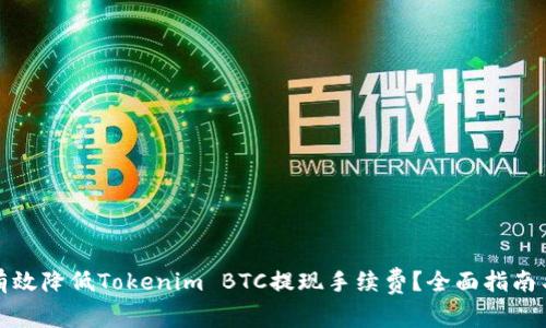 如何有效降低Tokenim BTC提现手续费？全面指南与策略